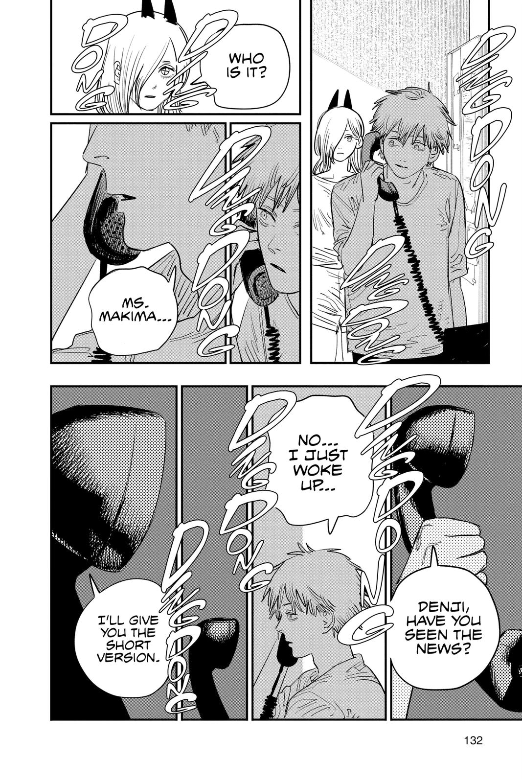 Chainsaw Man Manga Chapter 77 page 2 - Ring Ring Ring scene