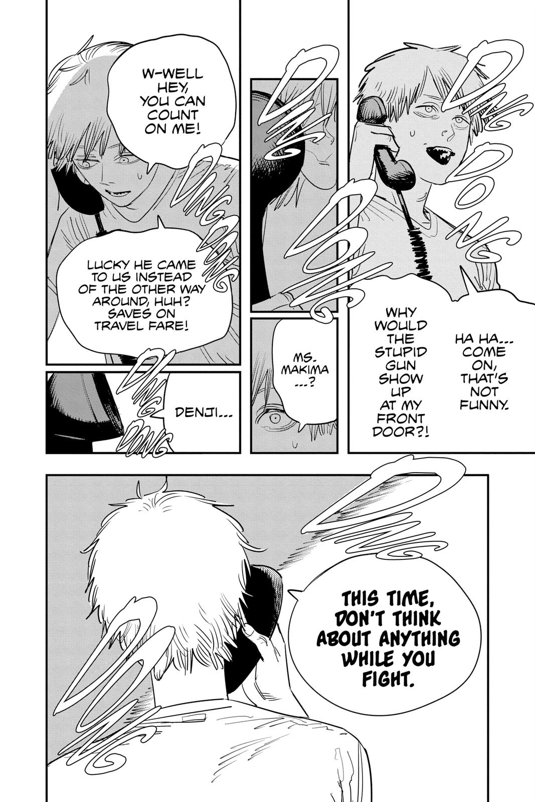 Chainsaw Man Manga Chapter 77 page 4 - Ring Ring Ring scene