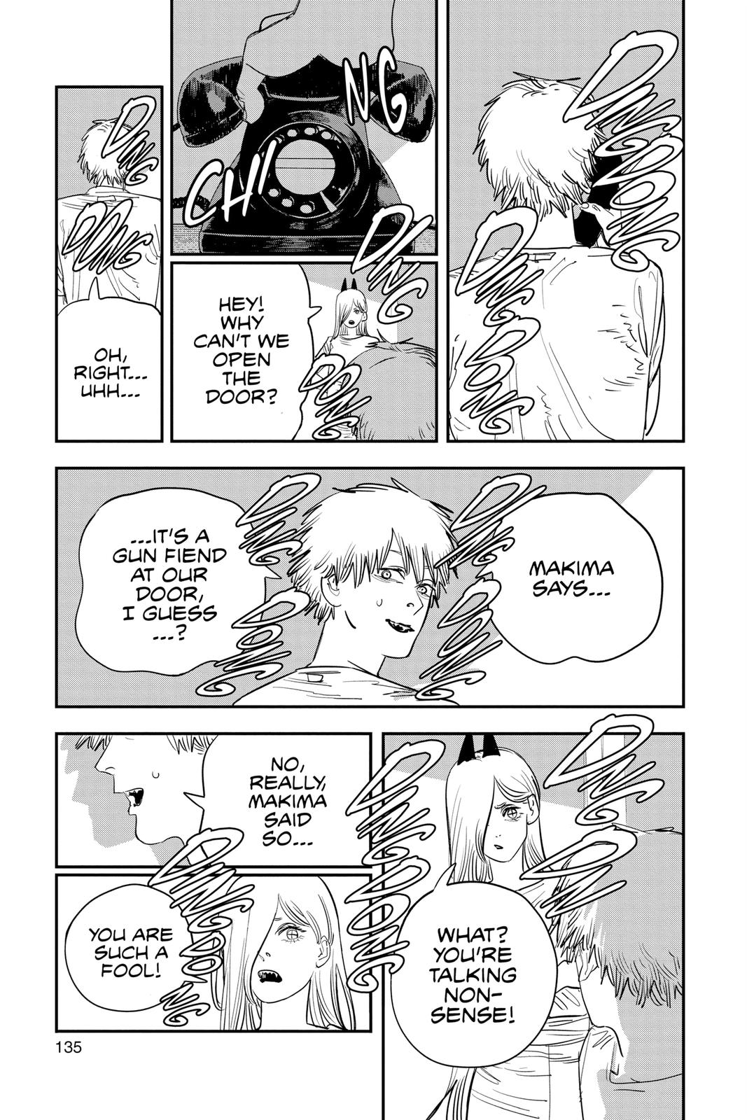 Chainsaw Man Manga Chapter 77 page 5 - Ring Ring Ring scene