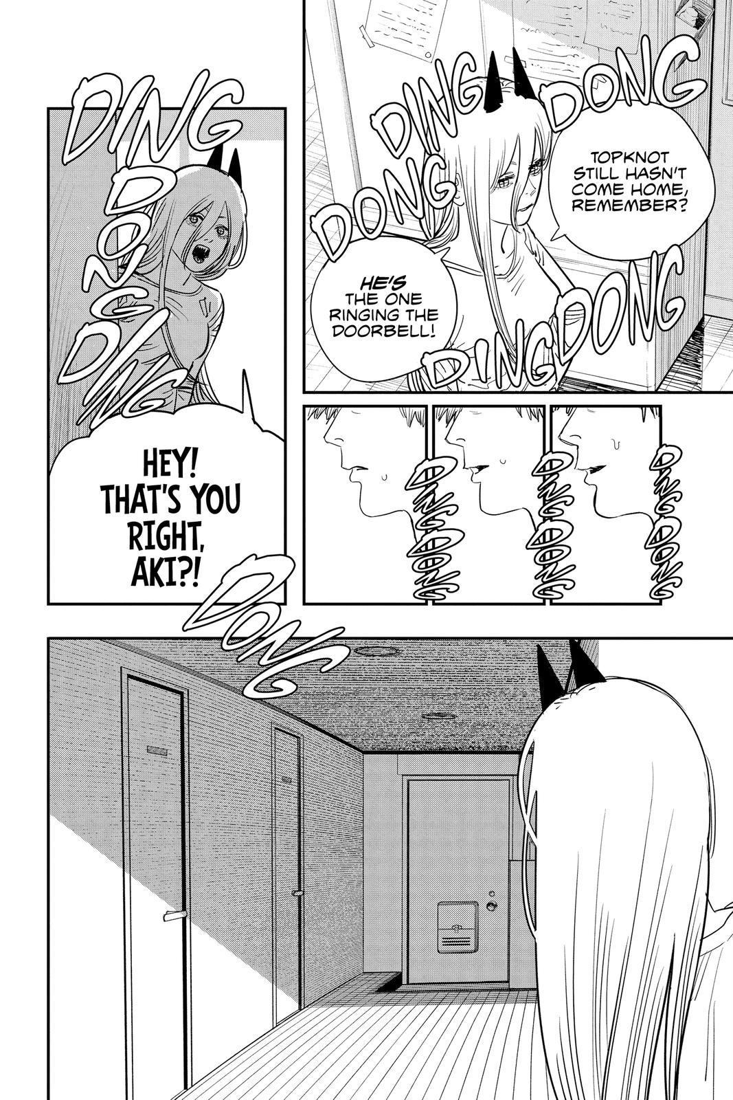 Chainsaw Man Manga Chapter 77 page 6 - Ring Ring Ring scene