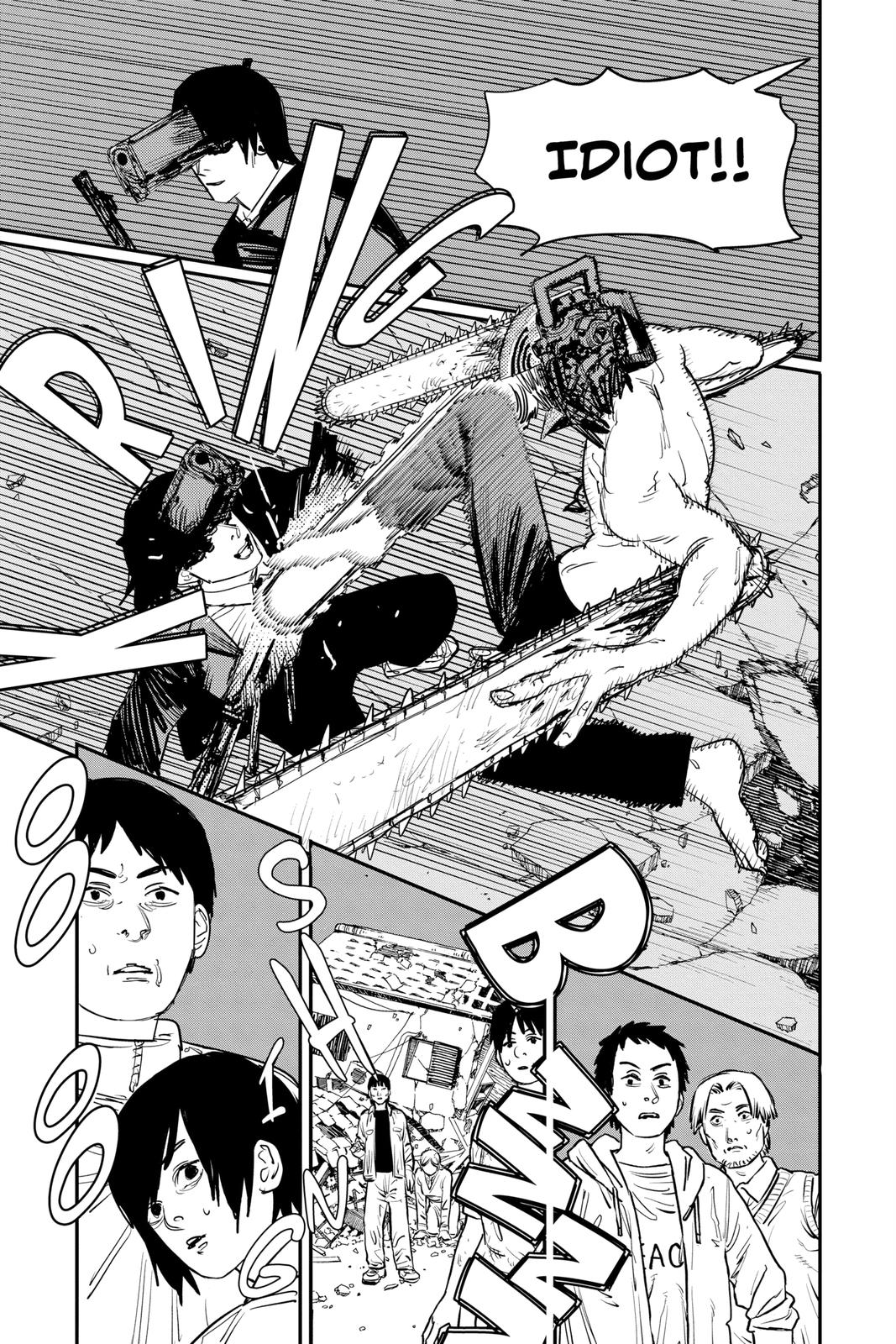 Chainsaw Man Manga Chapter 78 page 11 - Snowball Fight scene