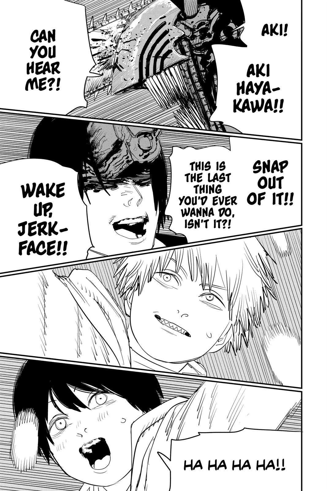 Chainsaw Man Manga Chapter 78 page 13 - Snowball Fight scene