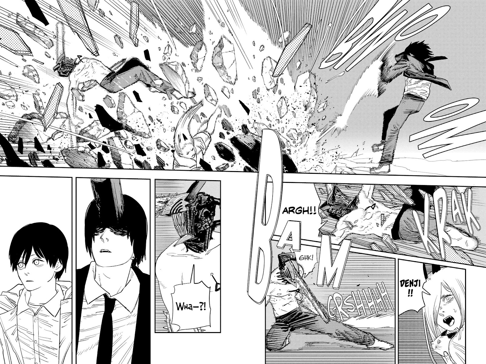 Chainsaw Man Manga Chapter 78 page 2 - Snowball Fight scene