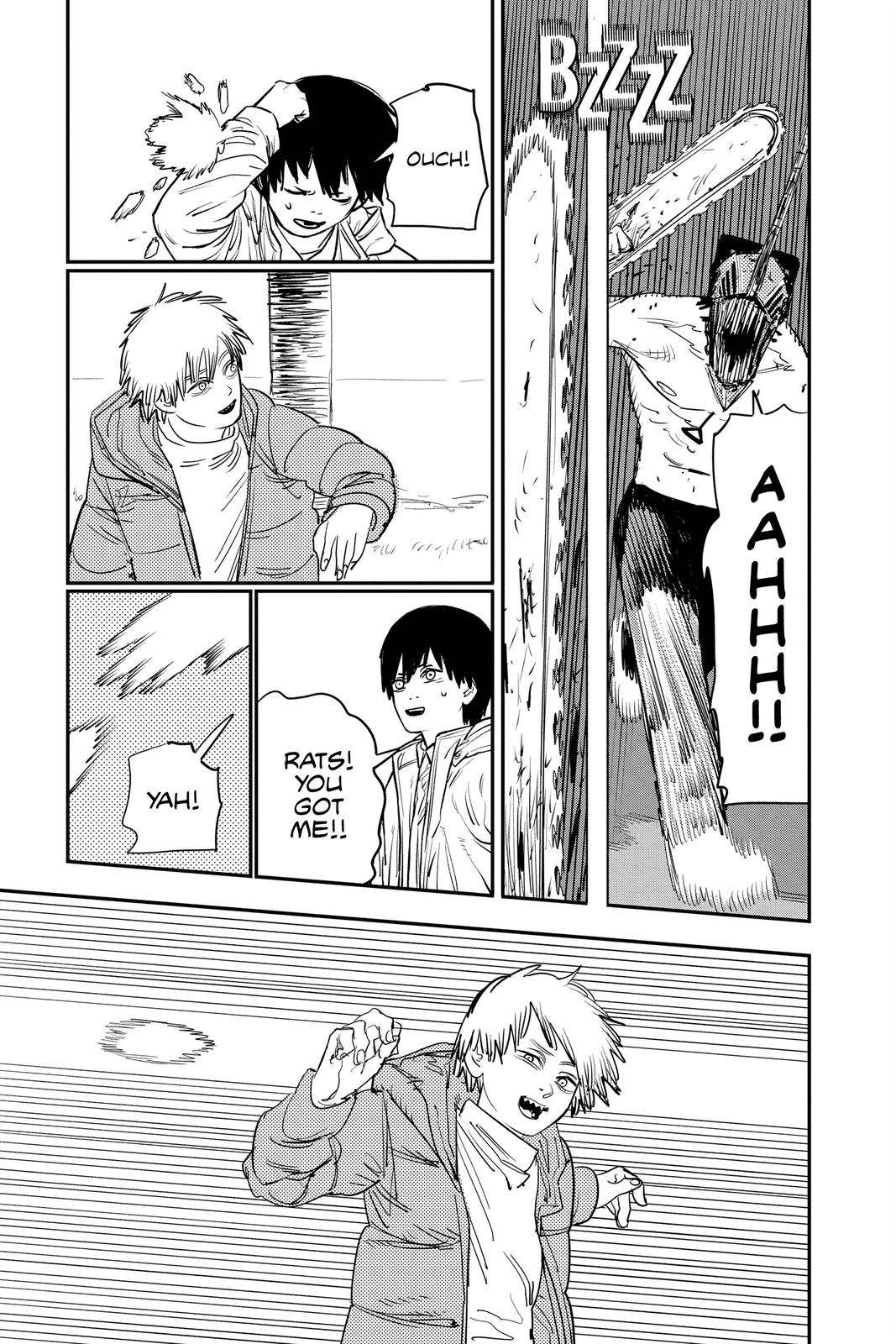 Chainsaw Man Manga Chapter 78 page 6 - Snowball Fight scene