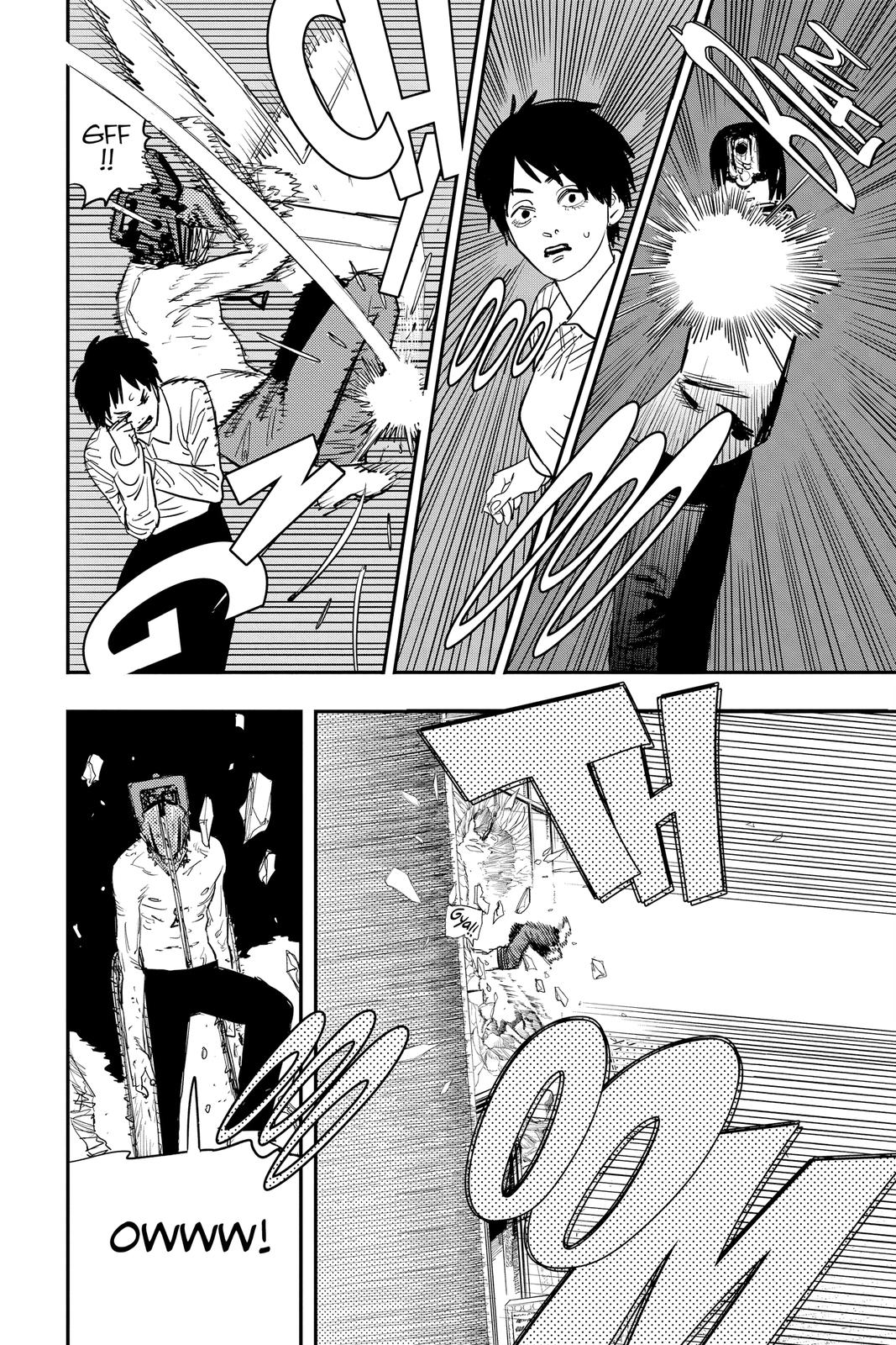 Chainsaw Man Manga Chapter 78 page 8 - Snowball Fight scene