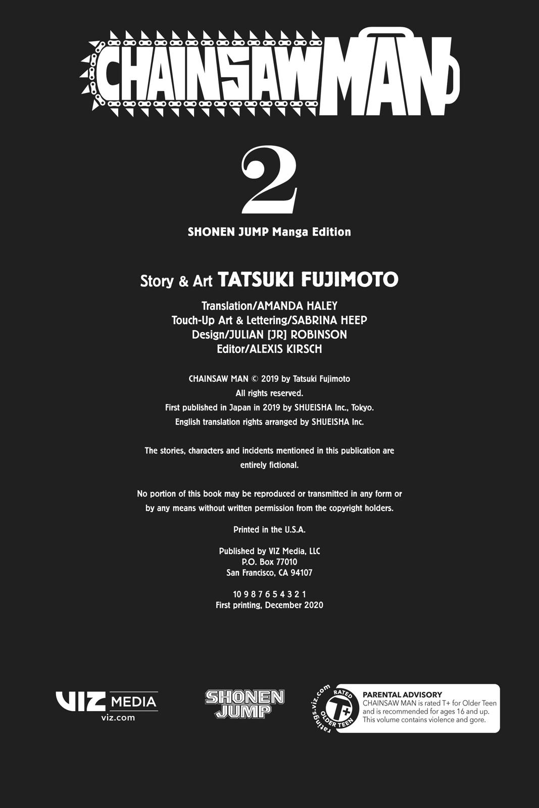 Chainsaw Man Manga Chapter 8 page 3 - Chainsaw vs. Bat scene