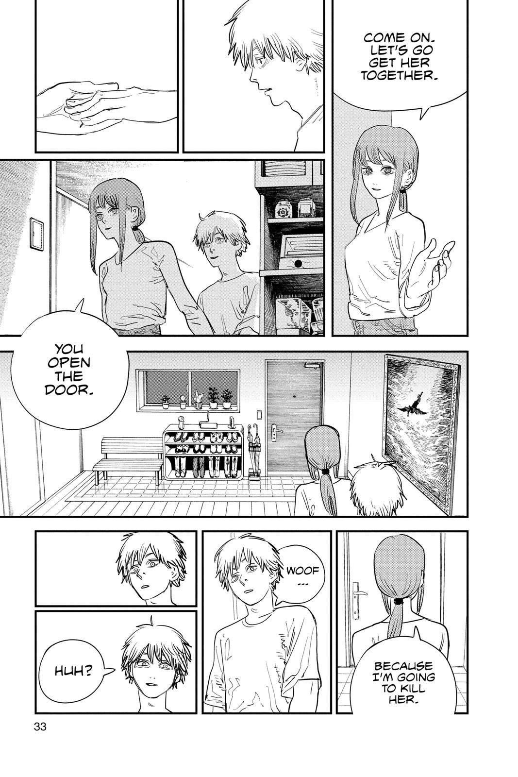 Chainsaw Man Manga Chapter 81 page 7 - Paw scene