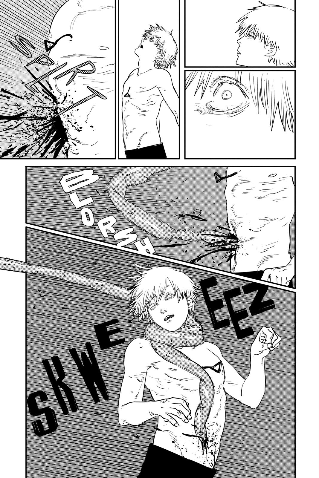 Chainsaw Man Manga Chapter 83 page 10 - Death, Resurrection, Chainsaw scene