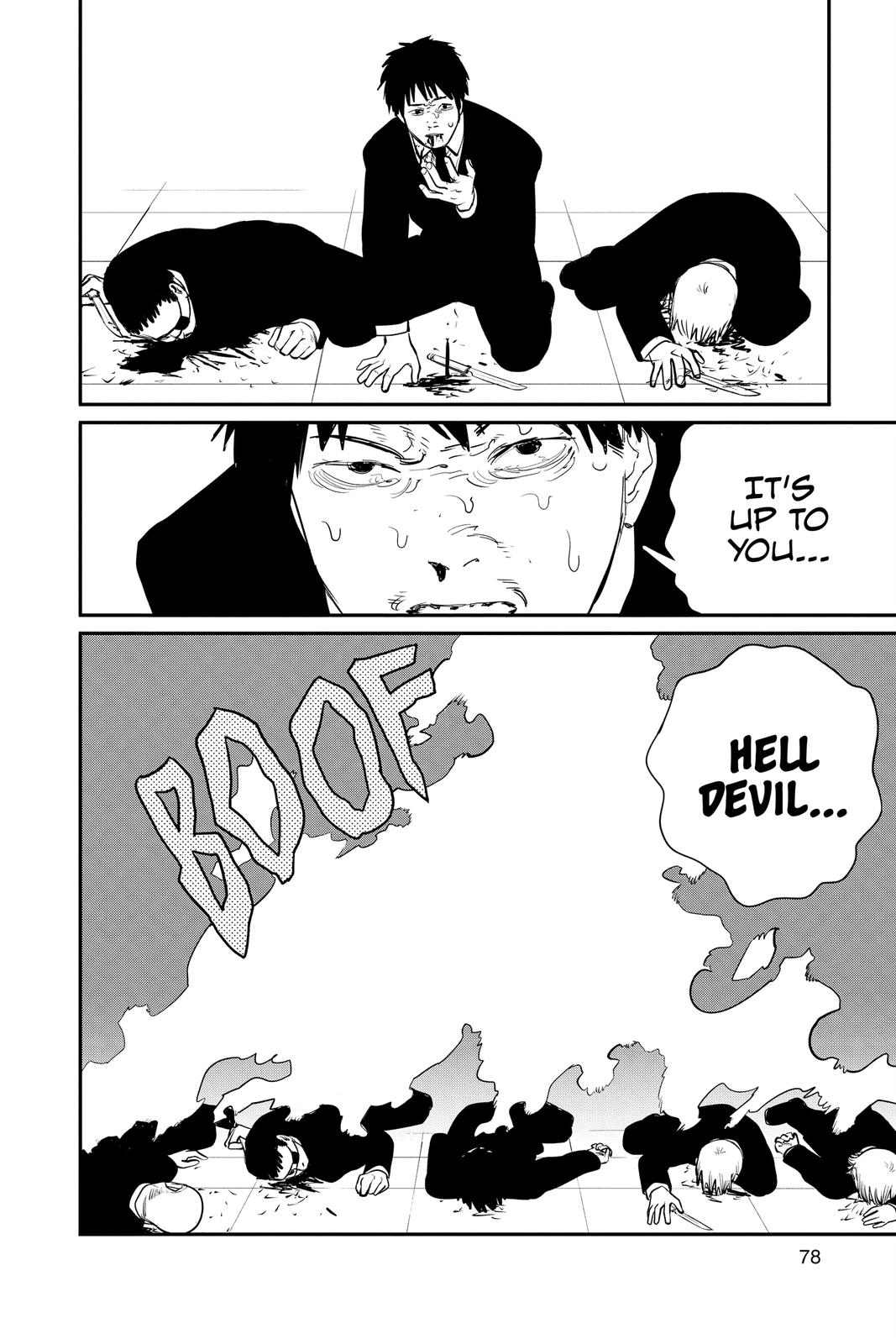 Chainsaw Man Manga Chapter 83 page 11 - Death, Resurrection, Chainsaw scene