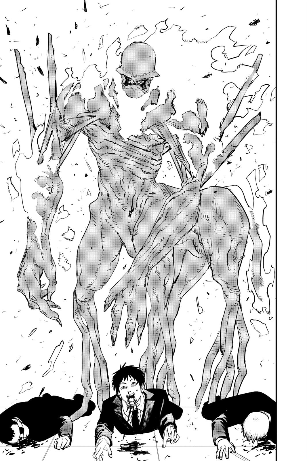 Chainsaw Man Manga Chapter 83 page 12 - Death, Resurrection, Chainsaw scene