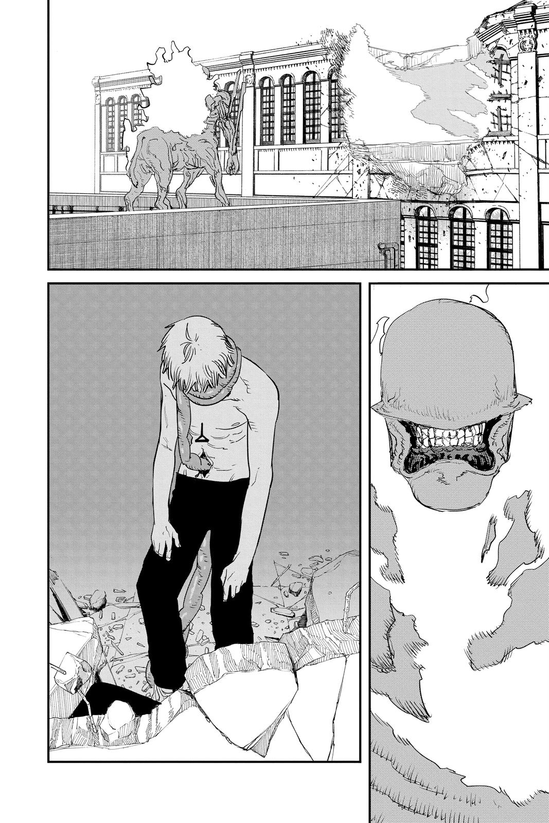 Chainsaw Man Manga Chapter 83 page 13 - Death, Resurrection, Chainsaw scene