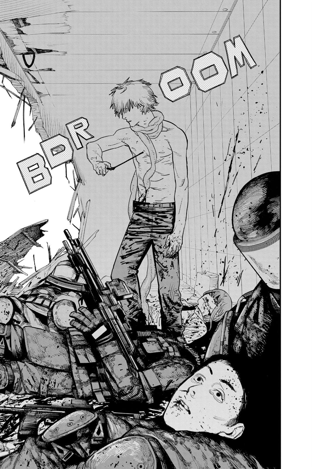 Chainsaw Man Manga Chapter 83 page 14 - Death, Resurrection, Chainsaw scene