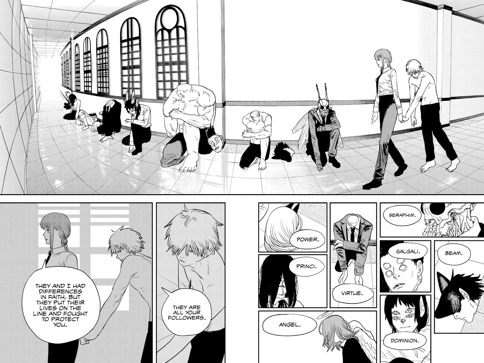 Chainsaw Man Manga Chapter 83 page 2 - Death, Resurrection, Chainsaw scene