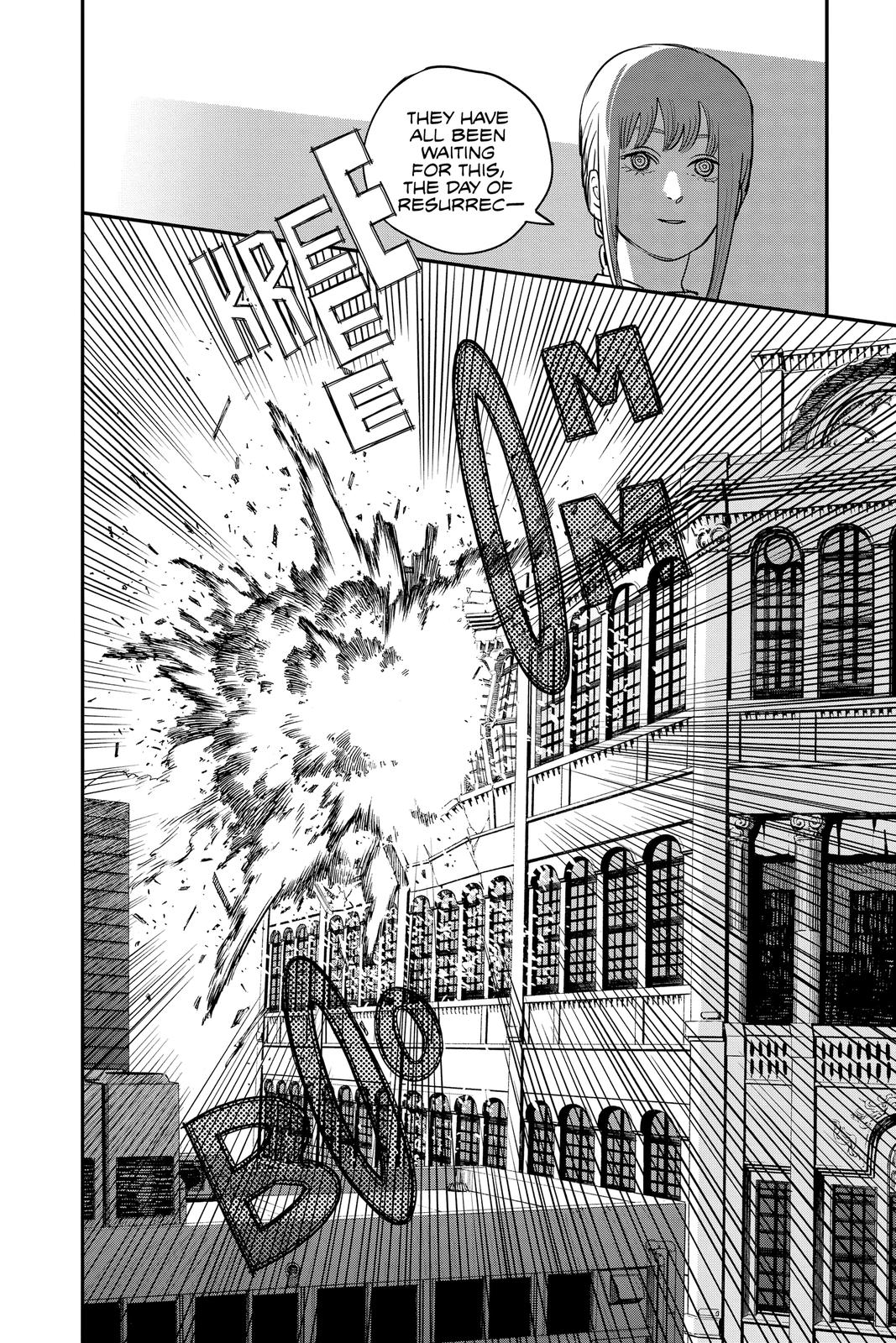 Chainsaw Man Manga Chapter 83 page 3 - Death, Resurrection, Chainsaw scene