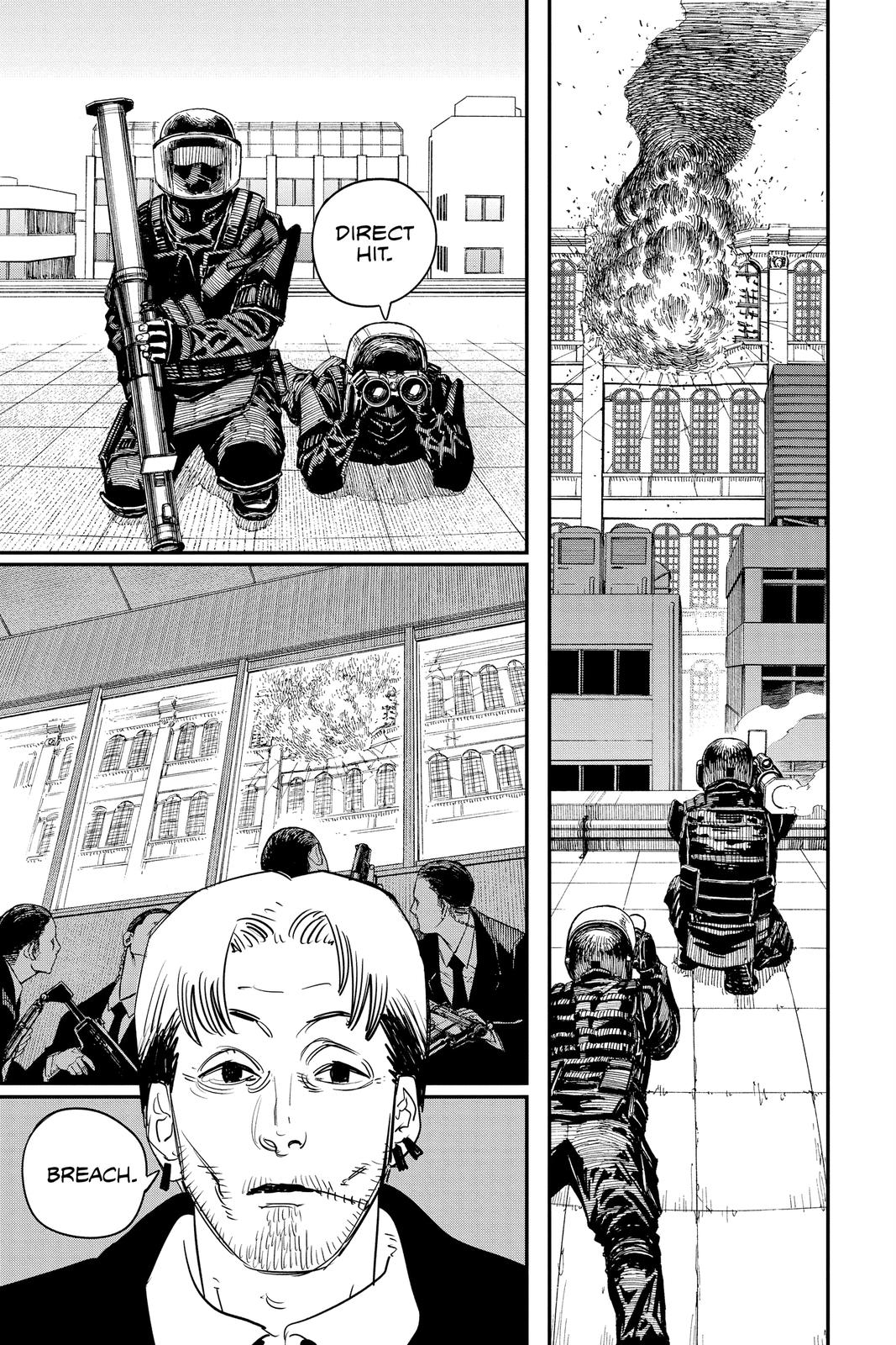 Chainsaw Man Manga Chapter 83 page 4 - Death, Resurrection, Chainsaw scene