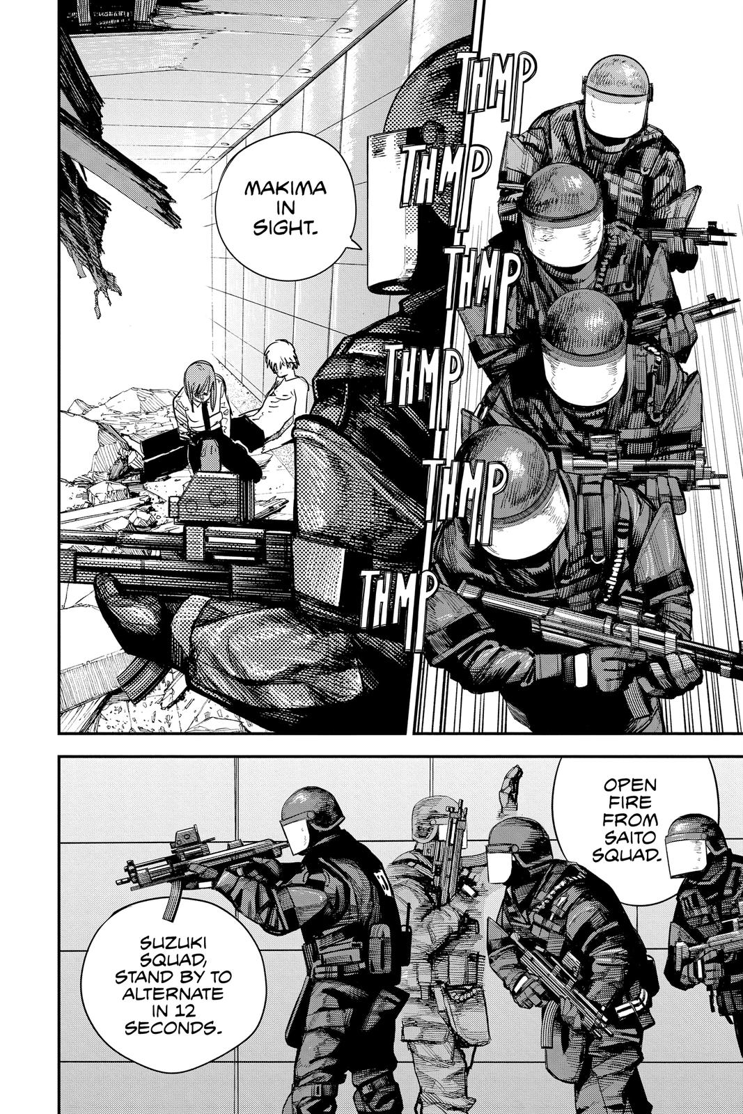 Chainsaw Man Manga Chapter 83 page 5 - Death, Resurrection, Chainsaw scene