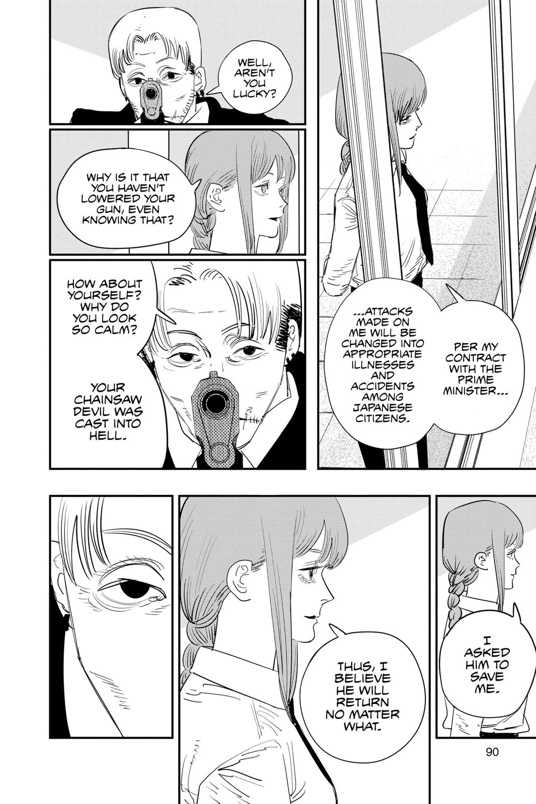 Chainsaw Man Manga Chapter 84 page 4 - Hero of Hell scene