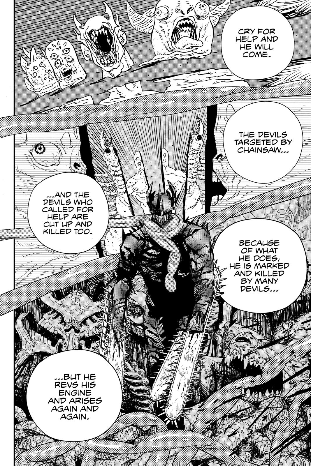 Chainsaw Man Manga Chapter 84 page 7 - Hero of Hell scene
