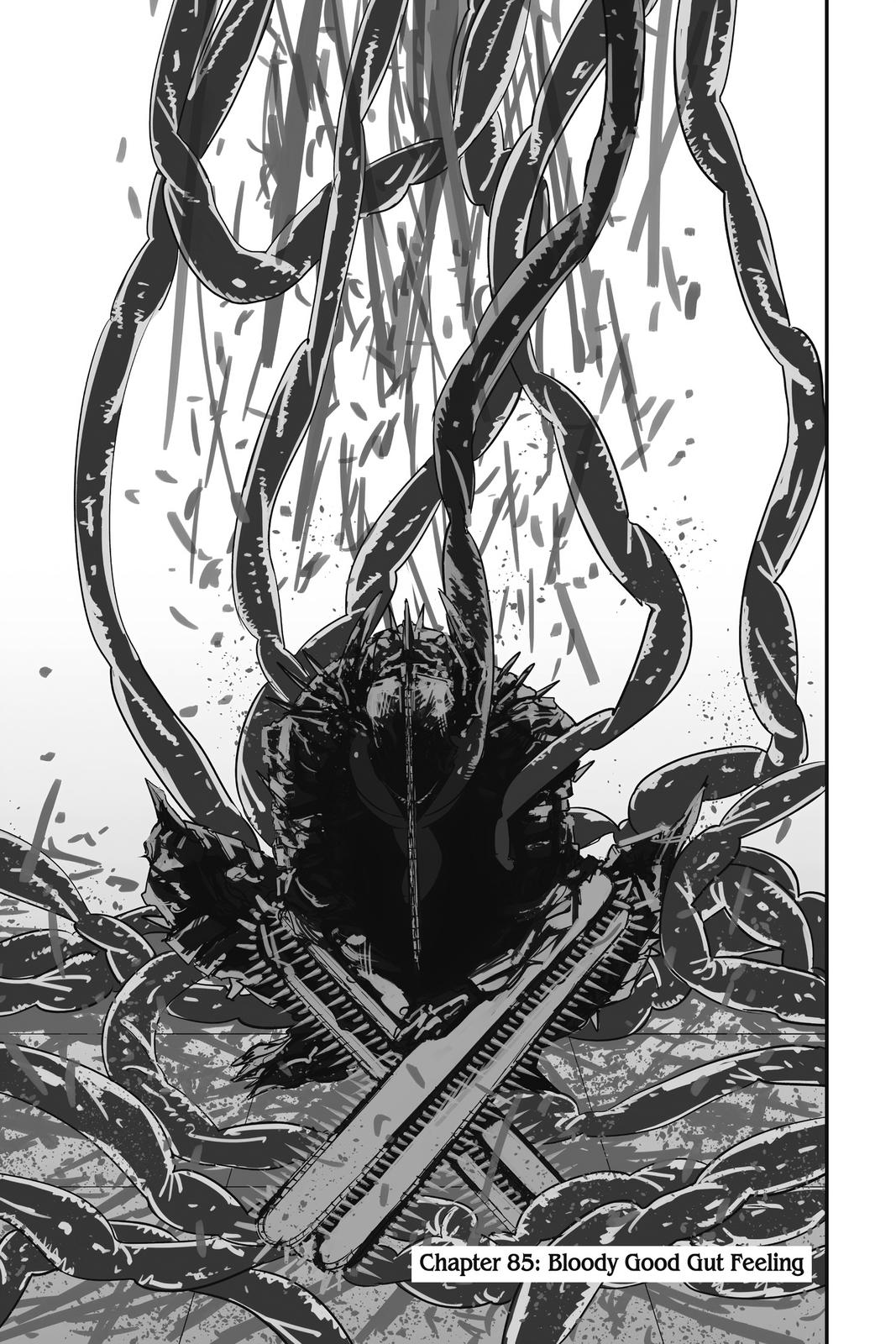 Chainsaw Man Manga Chapter 85 page 1 - Bloody Good Gut Feeling scene