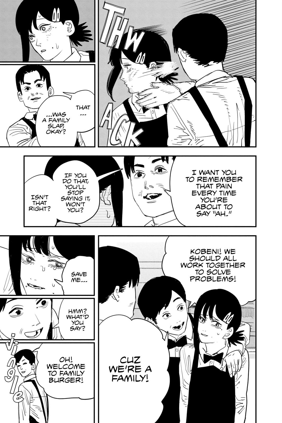 Chainsaw Man Manga Chapter 85 page 10 - Bloody Good Gut Feeling scene