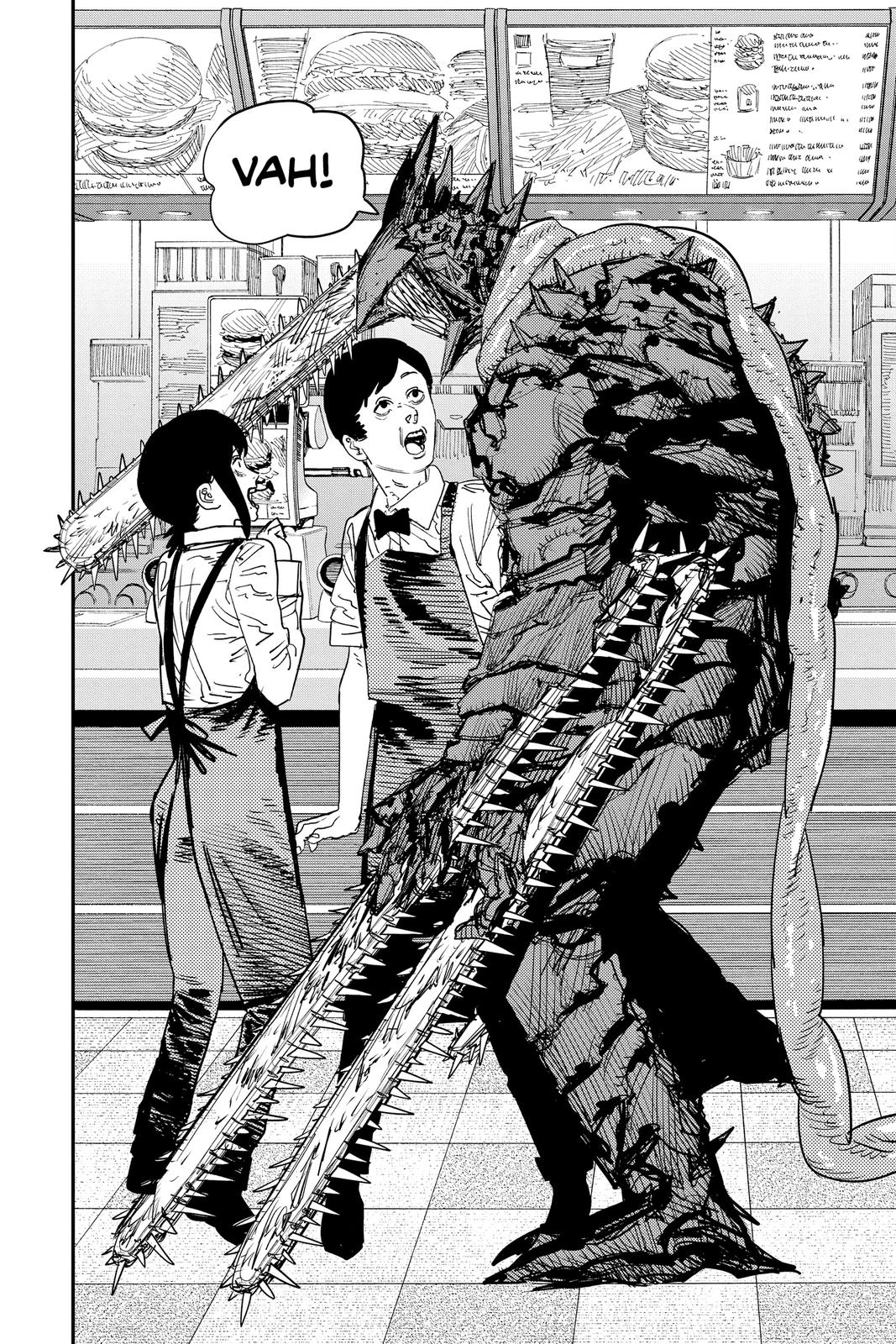 Chainsaw Man Manga Chapter 85 page 11 - Bloody Good Gut Feeling scene