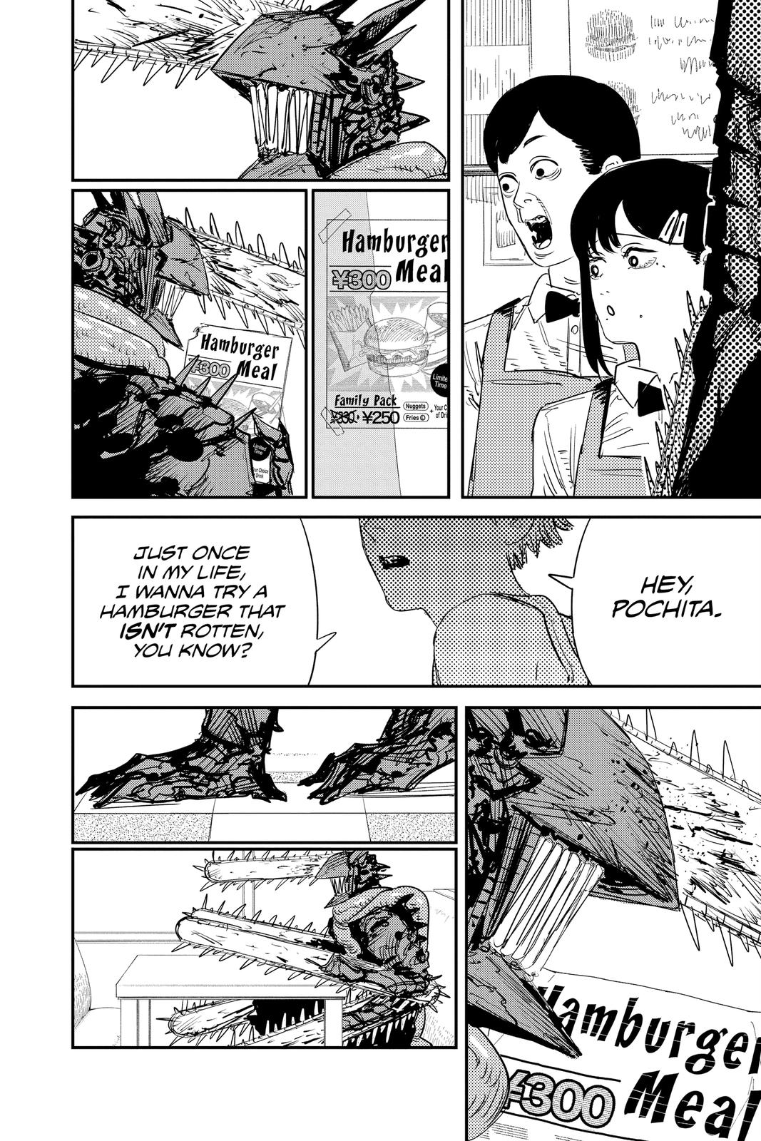 Chainsaw Man Manga Chapter 85 page 13 - Bloody Good Gut Feeling scene