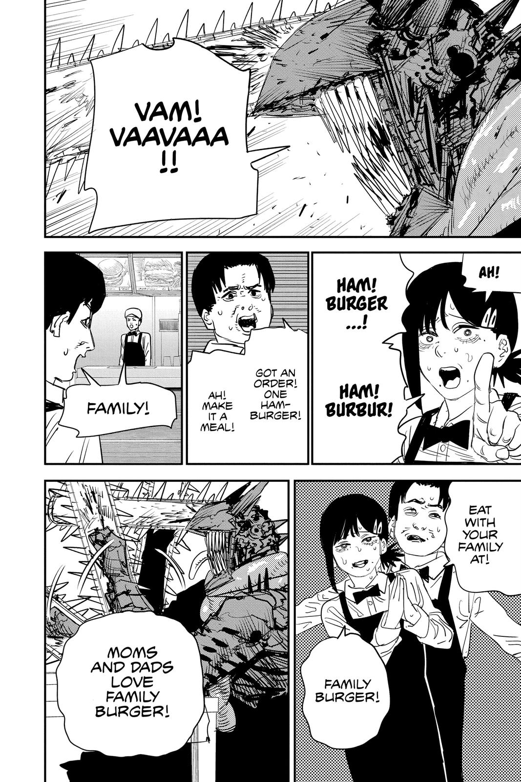 Chainsaw Man Manga Chapter 85 page 15 - Bloody Good Gut Feeling scene