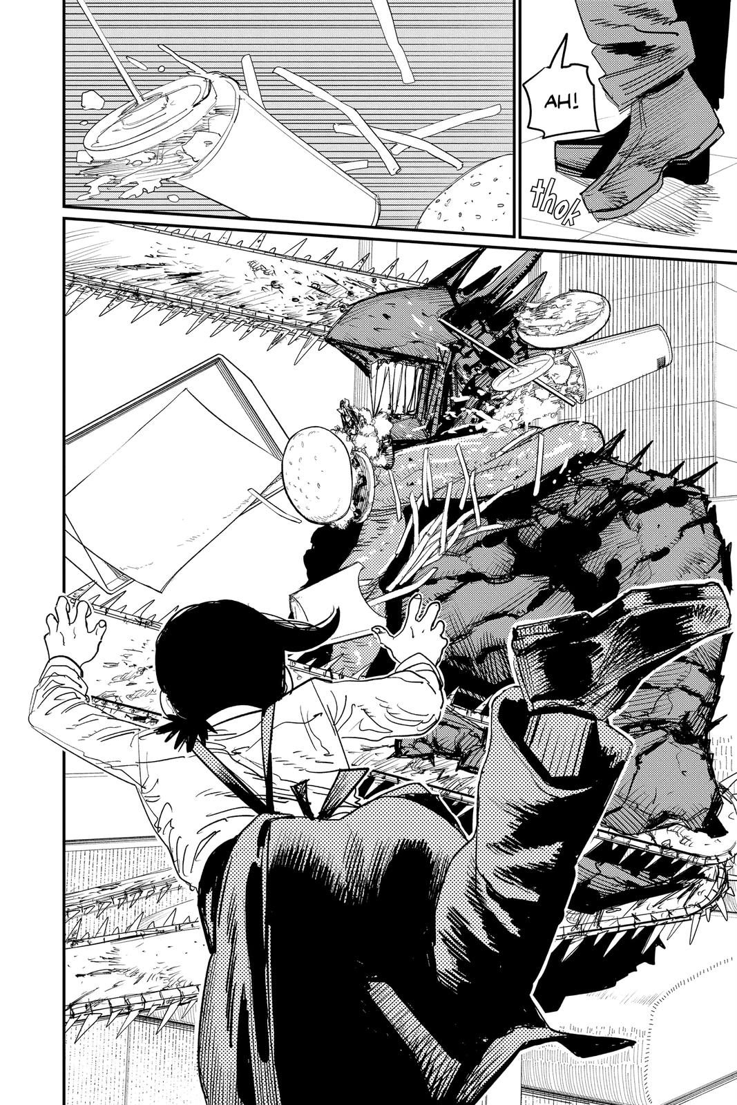 Chainsaw Man Manga Chapter 85 page 17 - Bloody Good Gut Feeling scene