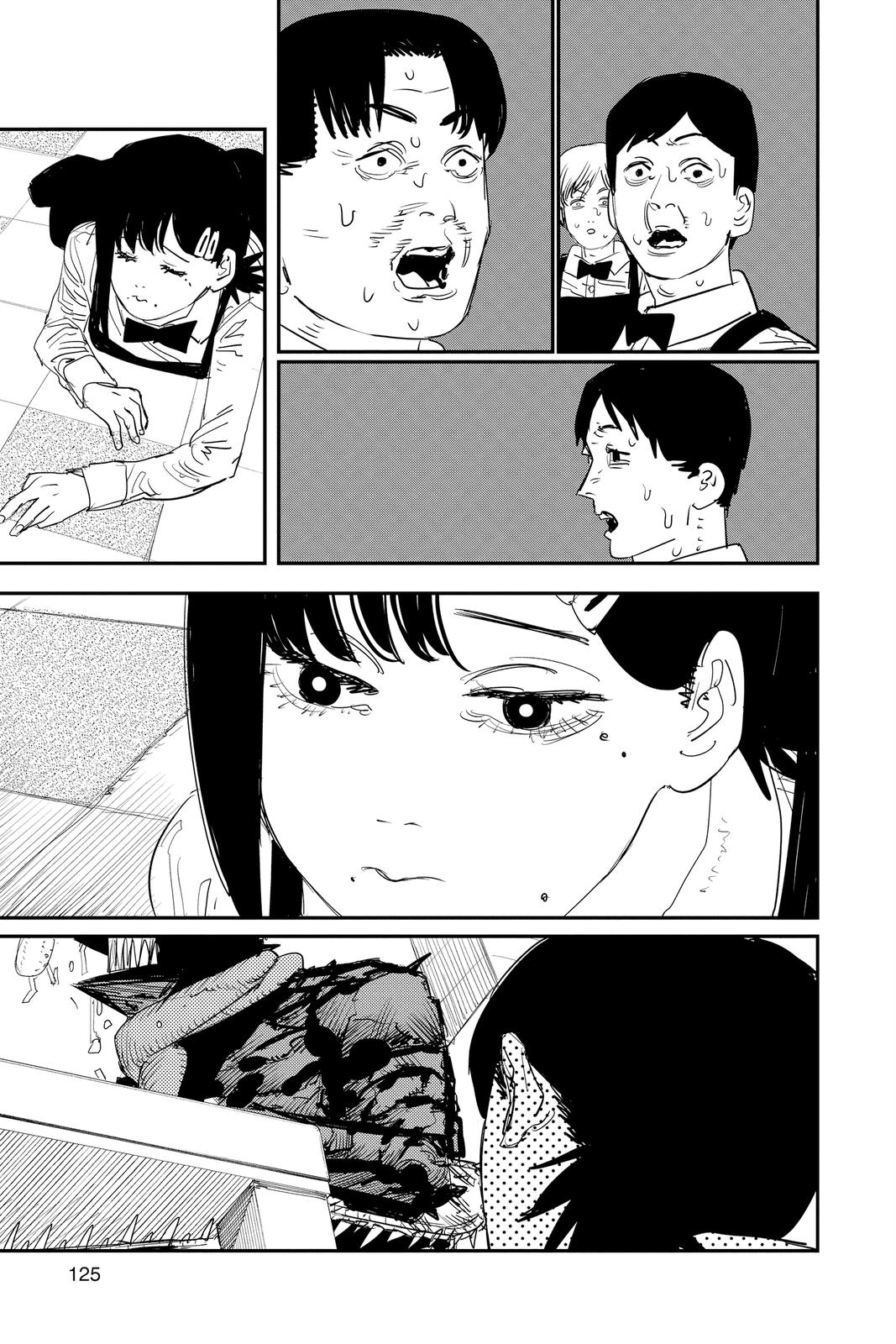 Chainsaw Man Manga Chapter 85 page 18 - Bloody Good Gut Feeling scene