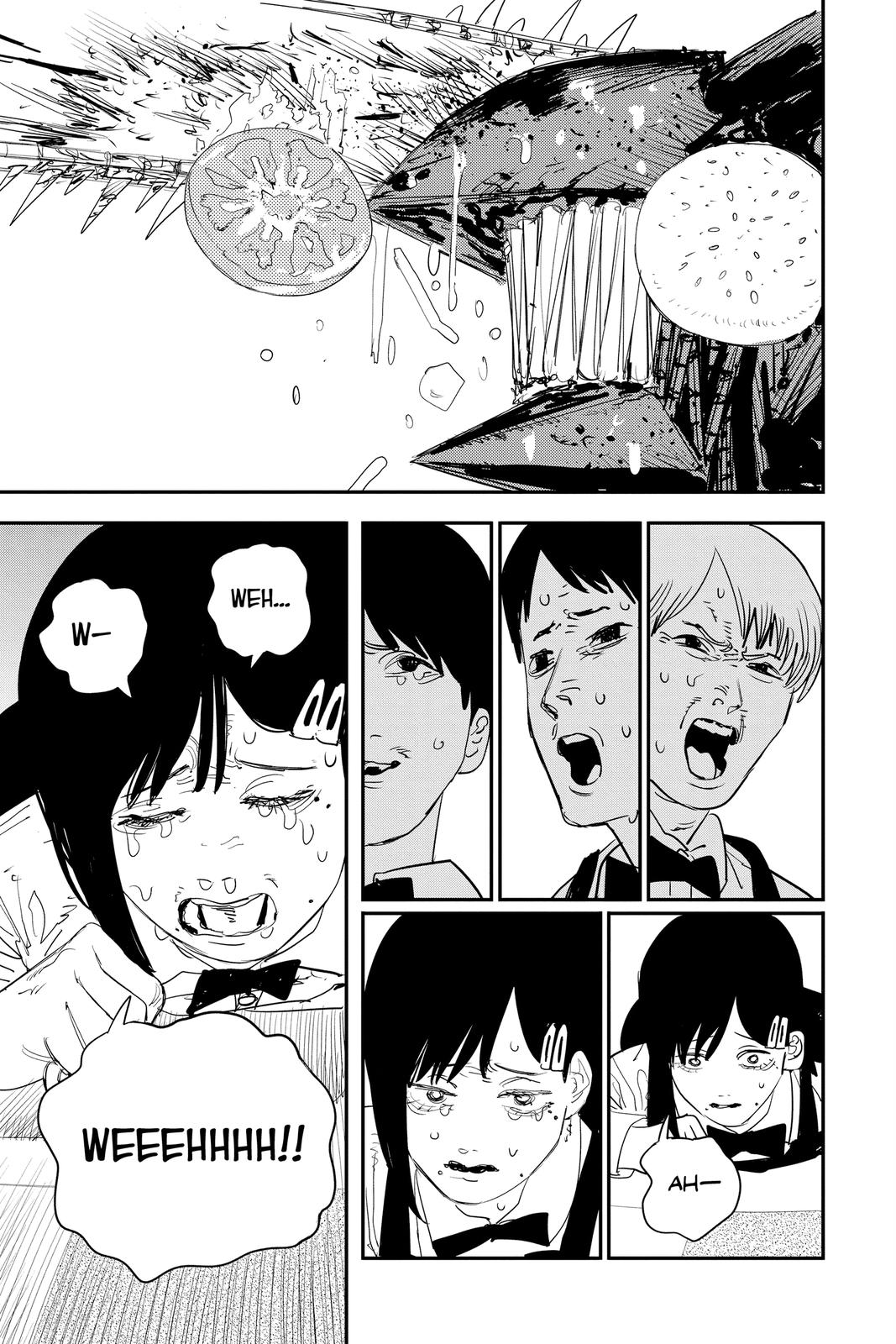 Chainsaw Man Manga Chapter 85 page 22 - Bloody Good Gut Feeling scene