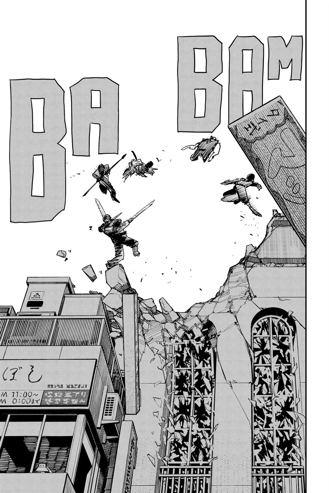 Chainsaw Man Manga Chapter 87 page 8 - Chainsaw Man Vs. the Horrifying Weapon Humans scene