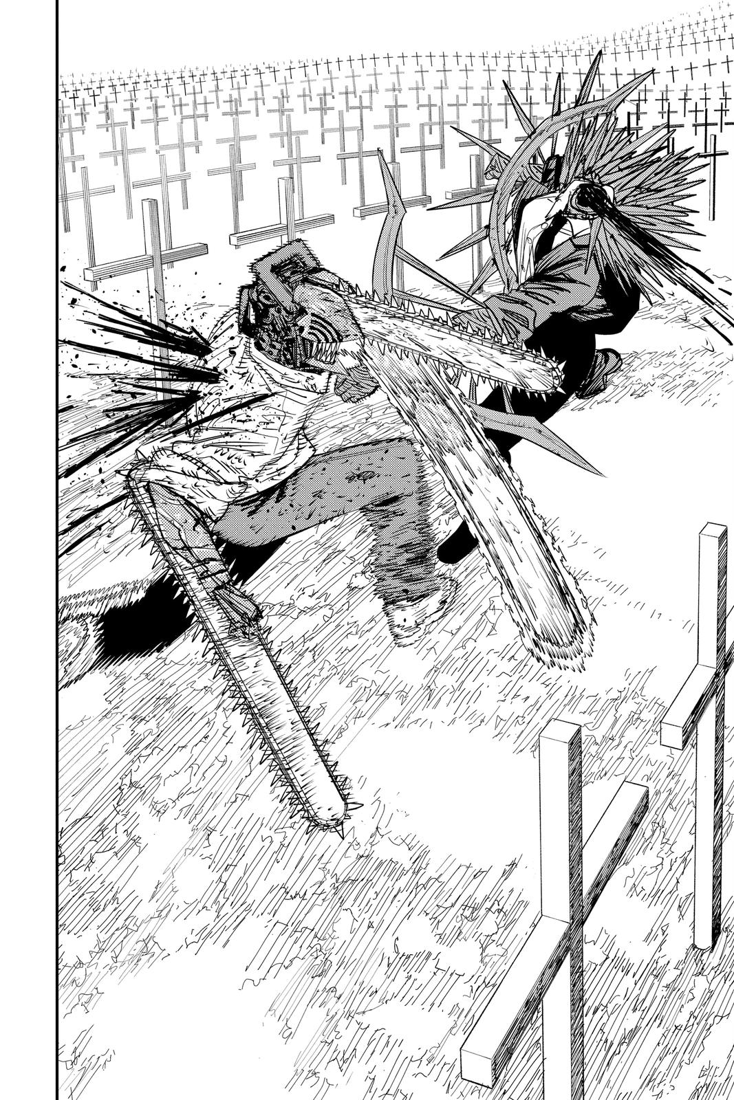 Chainsaw Man Manga Chapter 94 page 15 - Chainsaw Man vs. the Weapon Humans scene