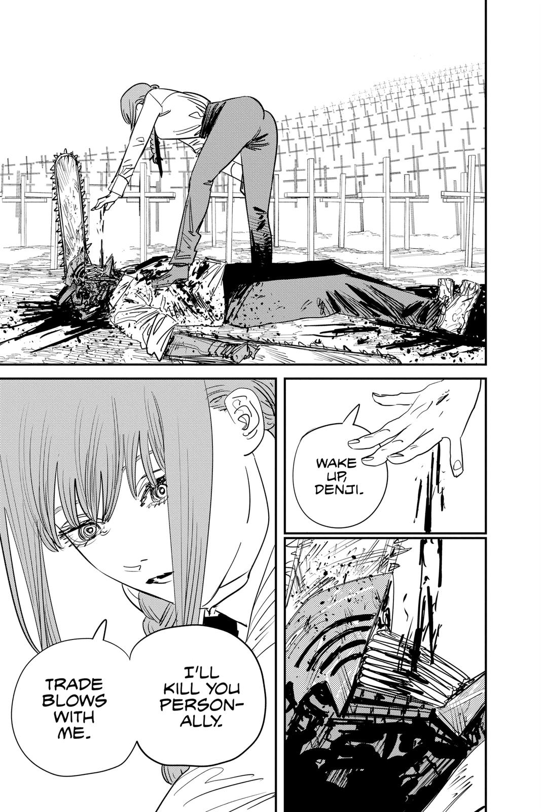 Chainsaw Man Manga Chapter 94 page 18 - Chainsaw Man vs. the Weapon Humans scene