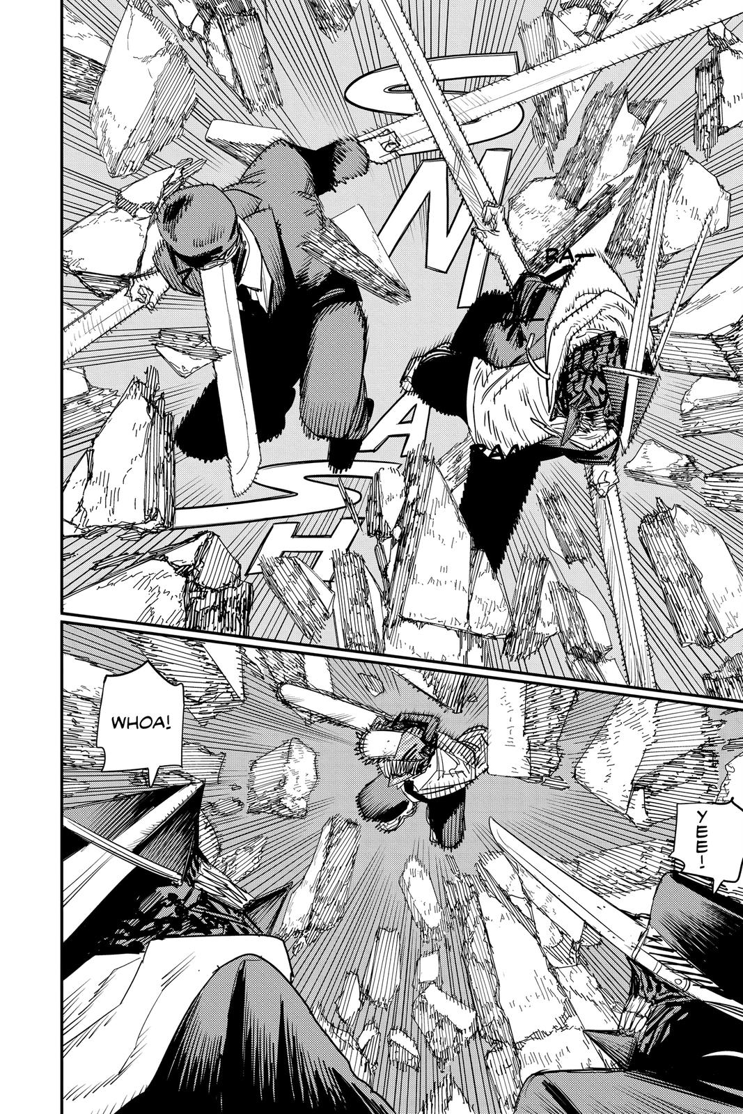 Chainsaw Man Manga Chapter 94 page 6 - Chainsaw Man vs. the Weapon Humans scene