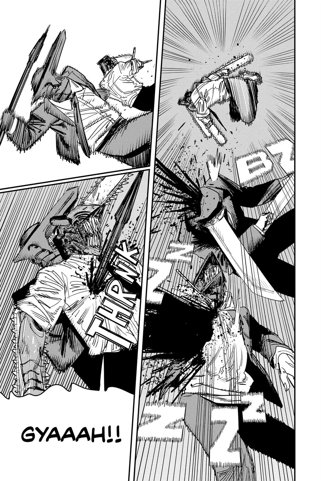 Chainsaw Man Manga Chapter 94 page 7 - Chainsaw Man vs. the Weapon Humans scene