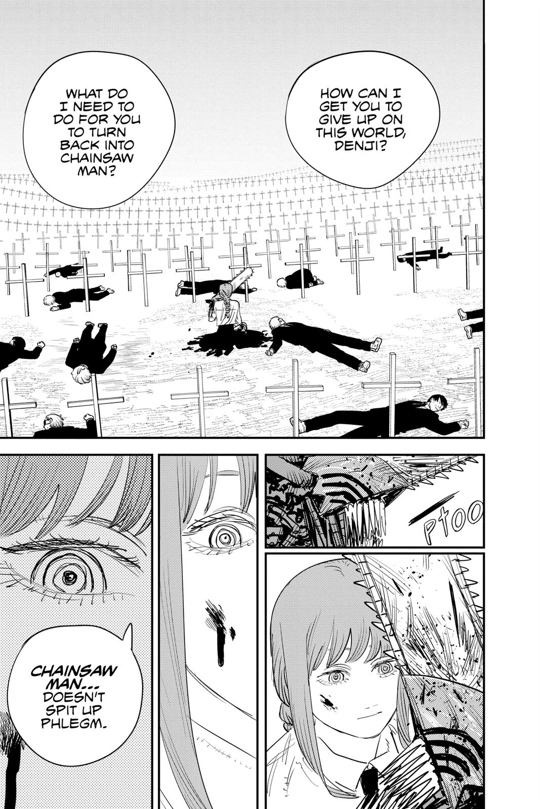 Chainsaw Man Manga Chapter 95 page 14 - Chainsaw Man vs. Control Devil scene