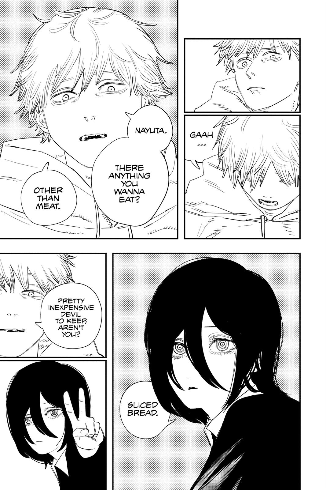 Chainsaw Man Manga Chapter 97 page 14 - I, Love, Chainsaw scene