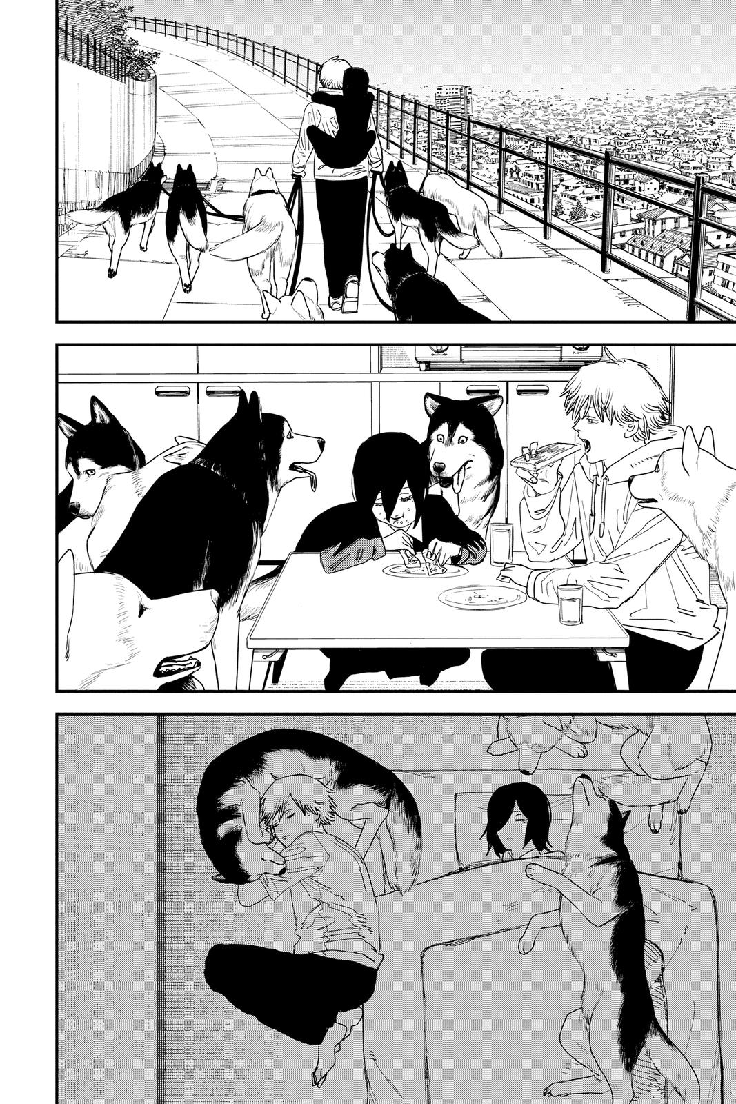 Chainsaw Man Manga Chapter 97 page 15 - I, Love, Chainsaw scene