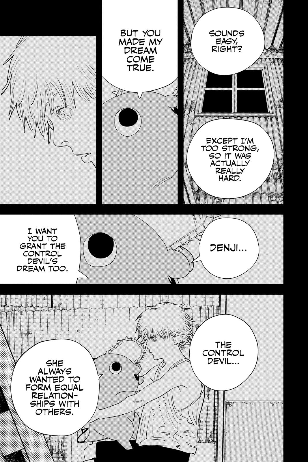 Chainsaw Man Manga Chapter 97 page 18 - I, Love, Chainsaw scene