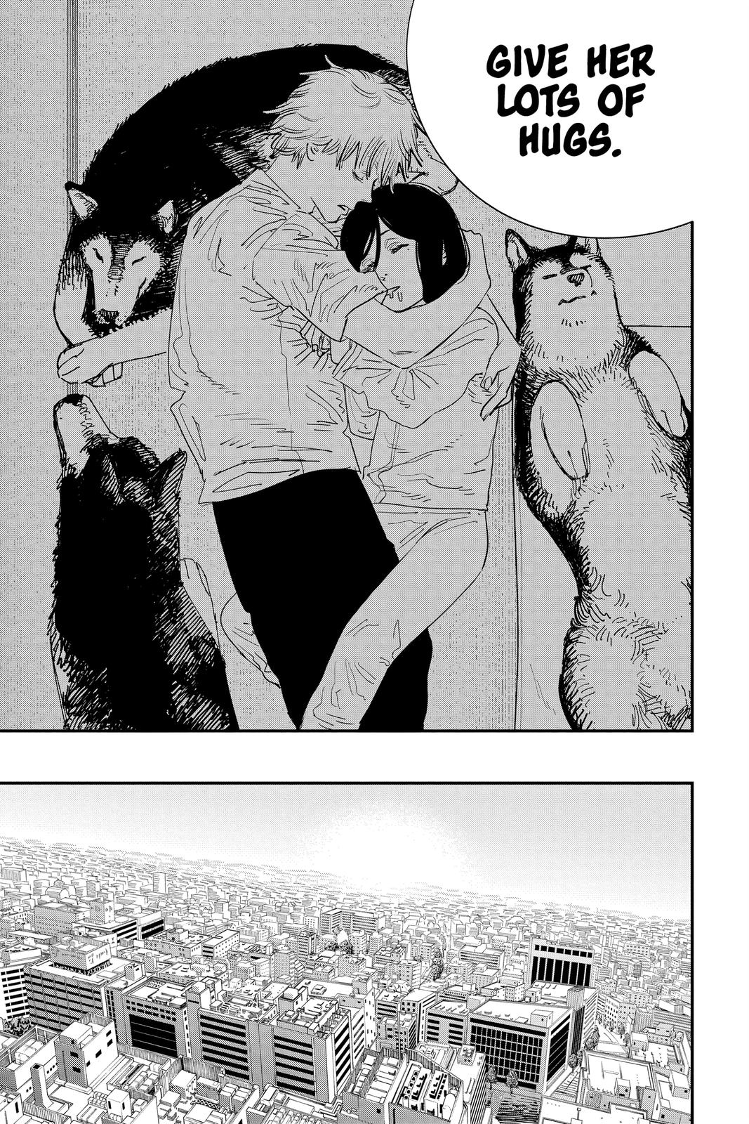 Chainsaw Man Manga Chapter 97 page 20 - I, Love, Chainsaw scene