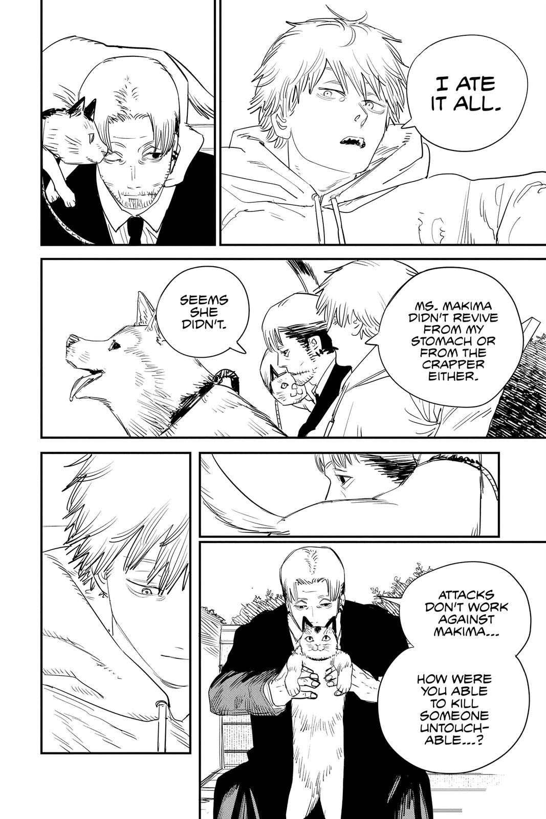 Chainsaw Man Manga Chapter 97 page 5 - I, Love, Chainsaw scene