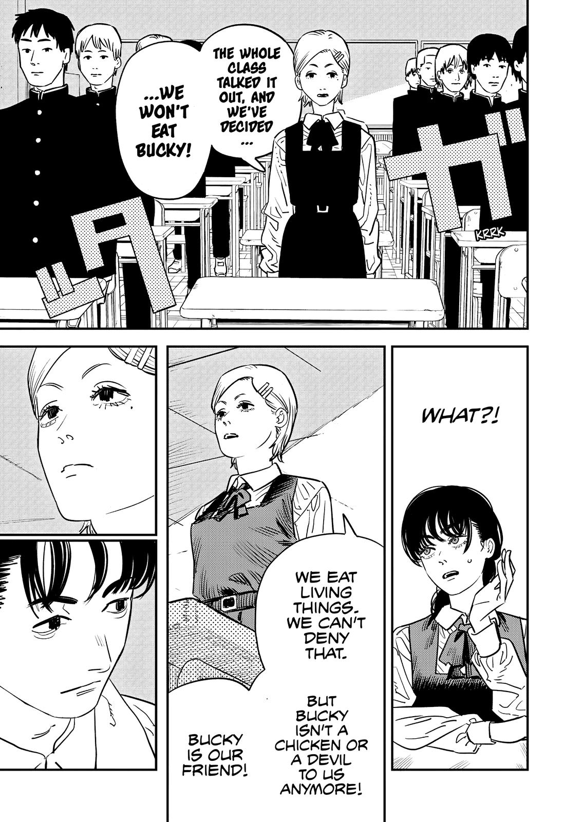 Chainsaw Man Manga Chapter 98 page 12 - Bird and War scene