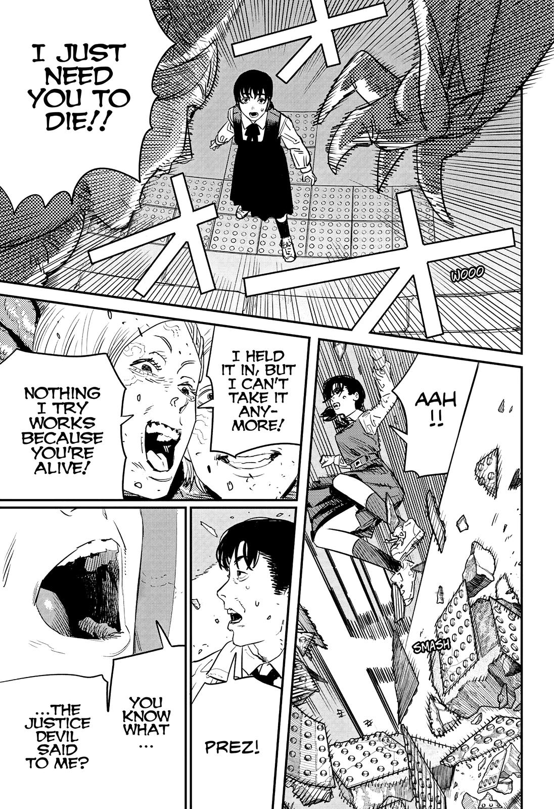 Chainsaw Man Manga Chapter 98 page 34 - Bird and War scene