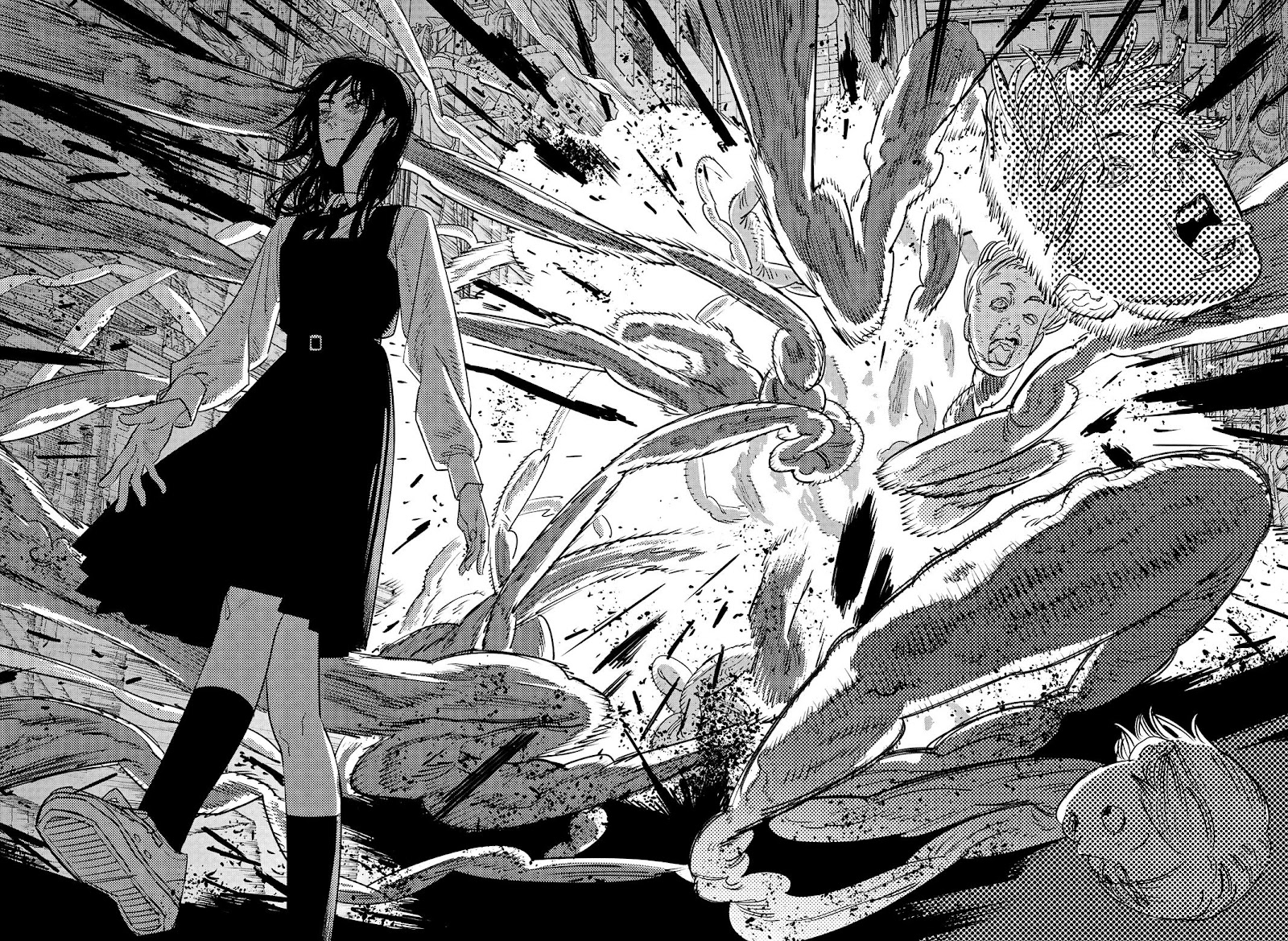 Chainsaw Man Manga Chapter 98 page 47 - Bird and War scene