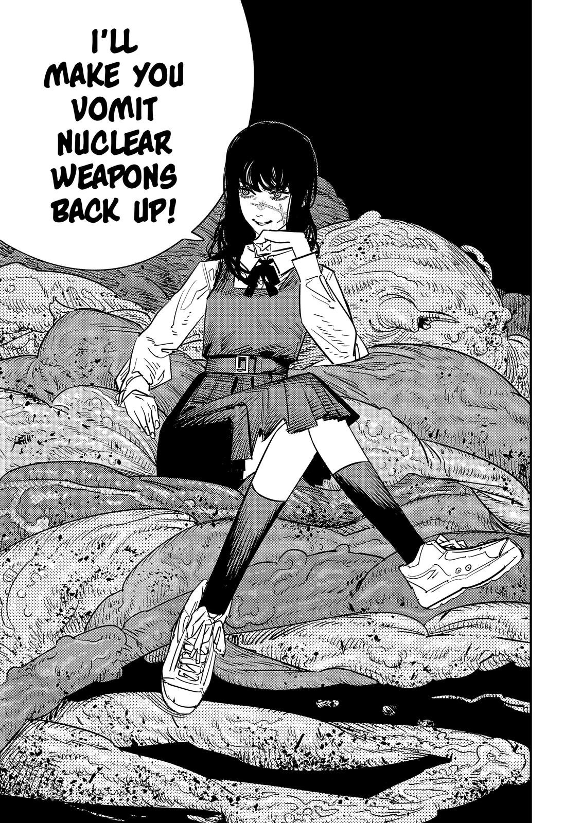 Chainsaw Man Manga Chapter 98 page 49 - Bird and War scene