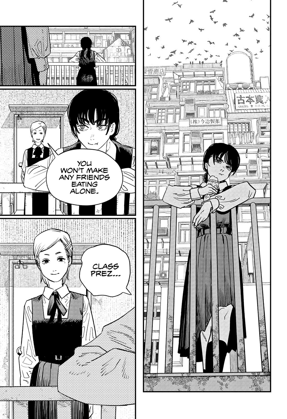 Chainsaw Man Manga Chapter 98 page 6 - Bird and War scene