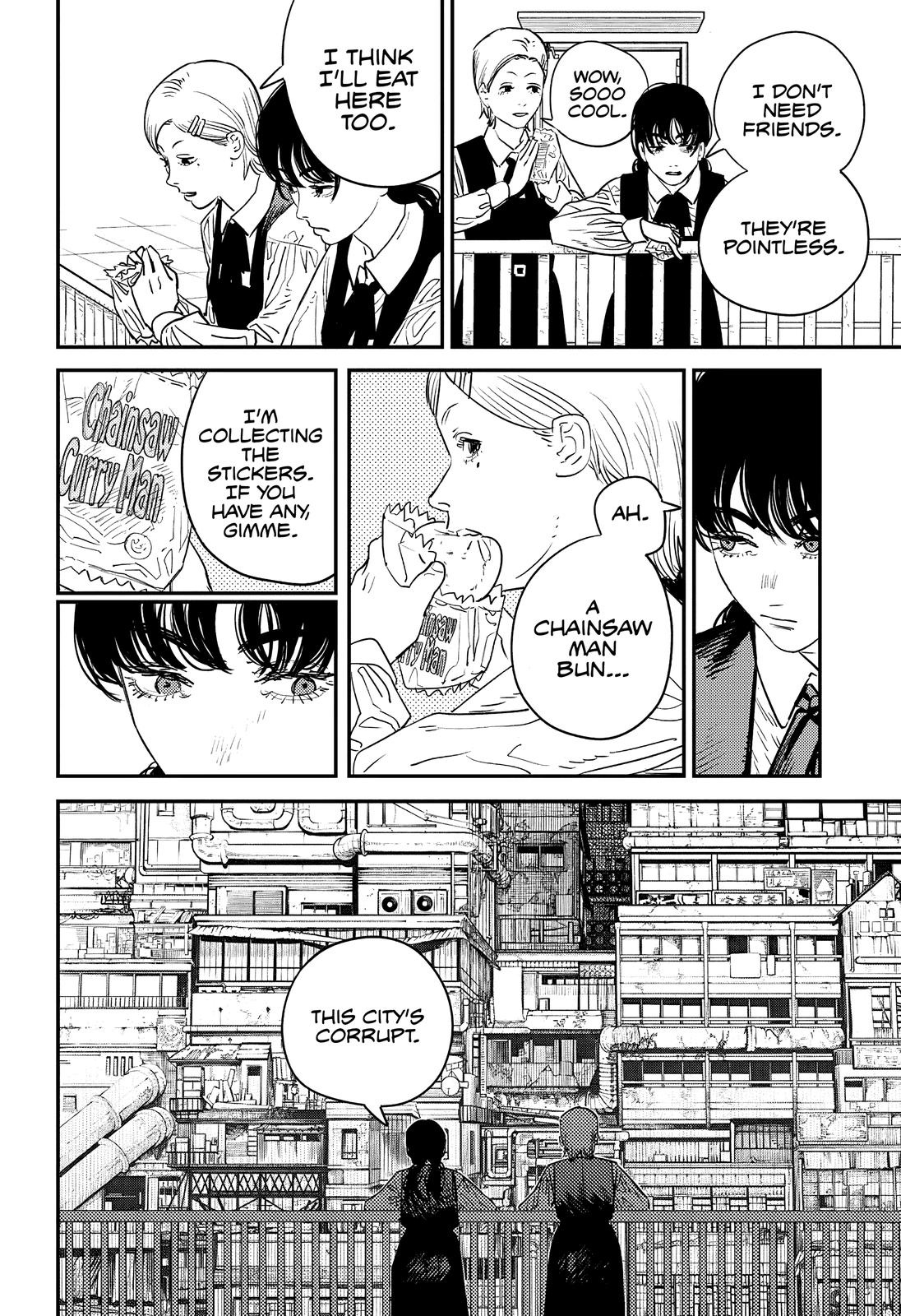 Chainsaw Man Manga Chapter 98 page 7 - Bird and War scene